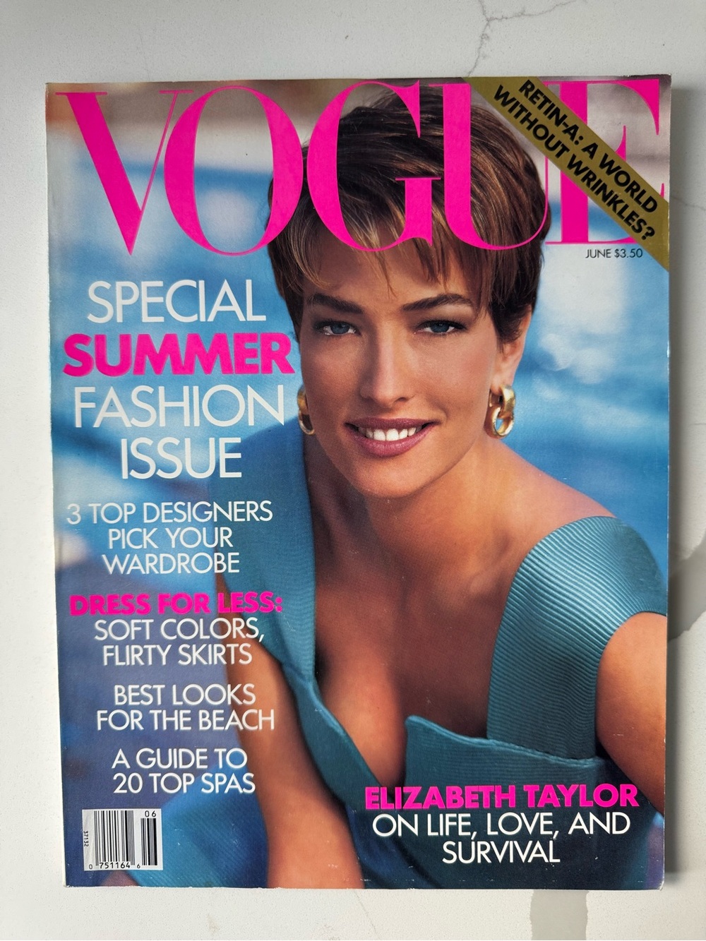 Vogue June 1991: Cover - Tatjana Patitz
